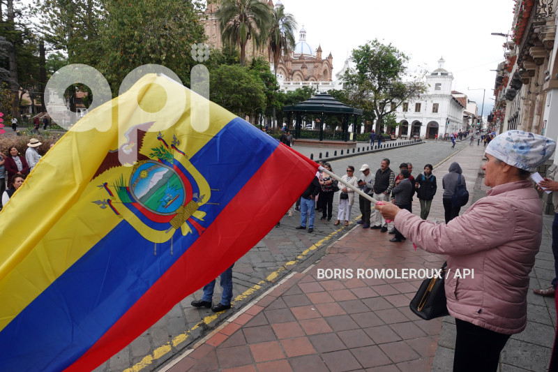 CUENCA-PROTESTA JUBILADOR