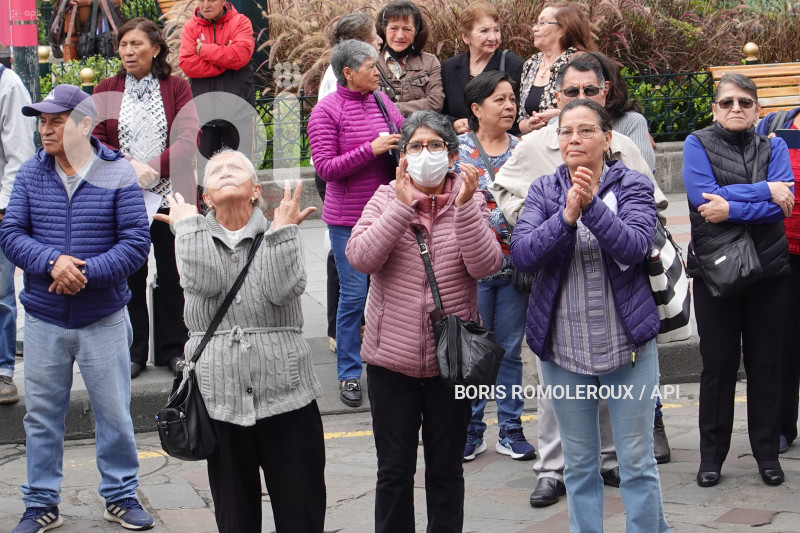 CUENCA-PROTESTA JUBILADOR