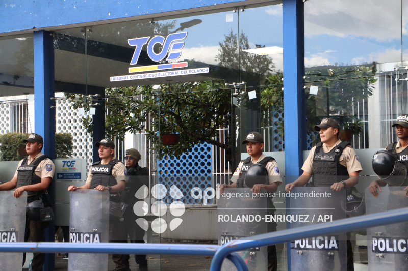 PLANTON REVOLUCION CIUDADANA EN EL TCE